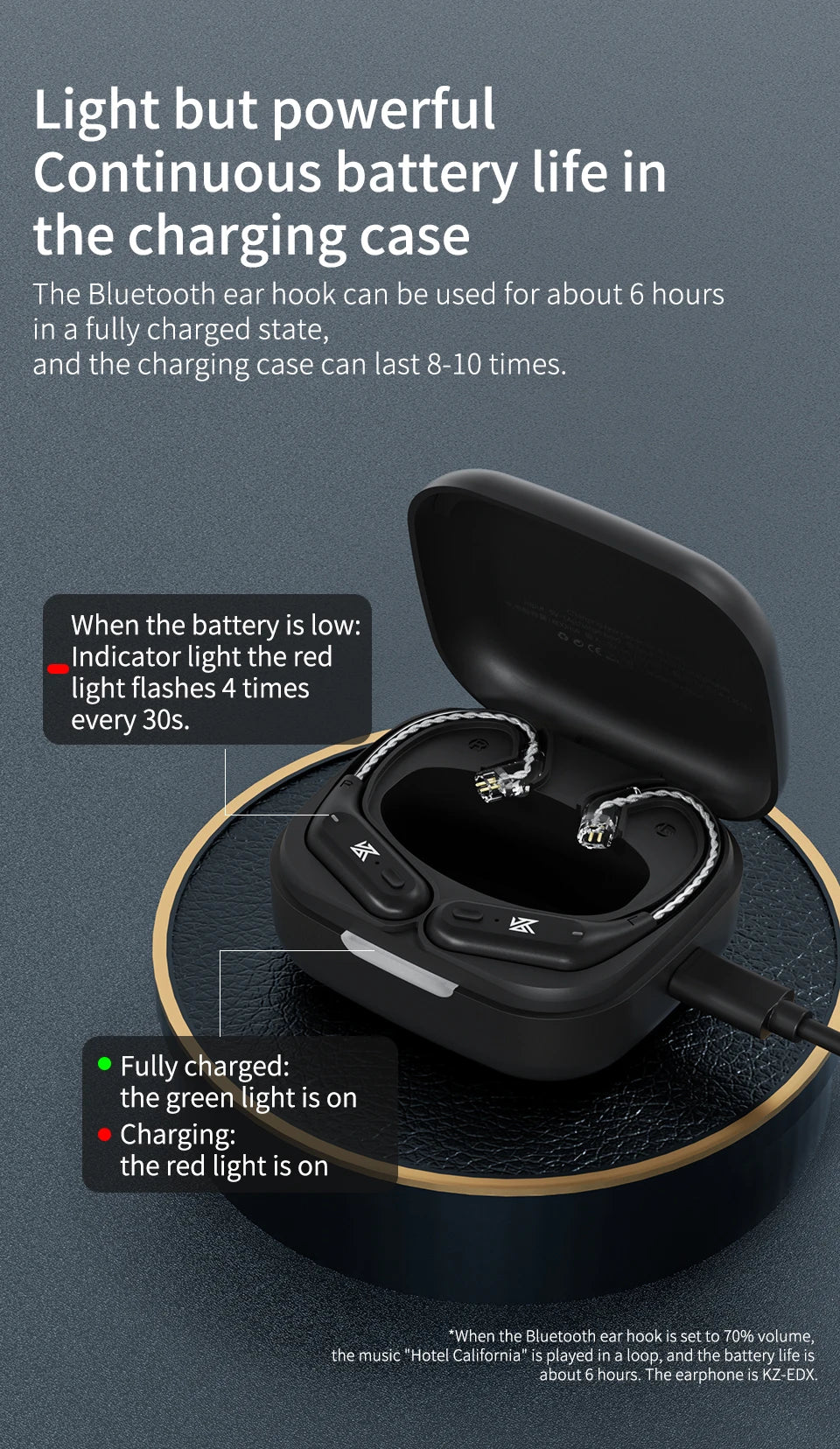 KZ AZ09 HD Bluetooth-Compatible Module 5.2 Headphones Wireless Upgrade Cable HIFI Wireless Ear Hook CPIn With Charging Bin