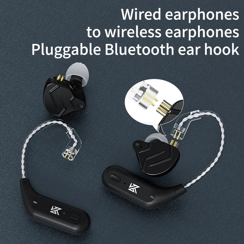 KZ AZ09 HD Bluetooth-Compatible Module 5.2 Headphones Wireless Upgrade Cable HIFI Wireless Ear Hook CPIn With Charging Bin