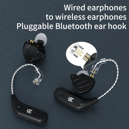 KZ AZ09 HD Bluetooth-Compatible Module 5.2 Headphones Wireless Upgrade Cable HIFI Wireless Ear Hook CPIn With Charging Bin