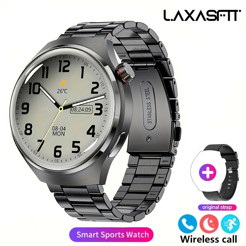 GL Wear 2025 New Men's Smart Watch HD Display Health Tracking Bluetooth Calling Voice Assistant Sports Smartwatch
