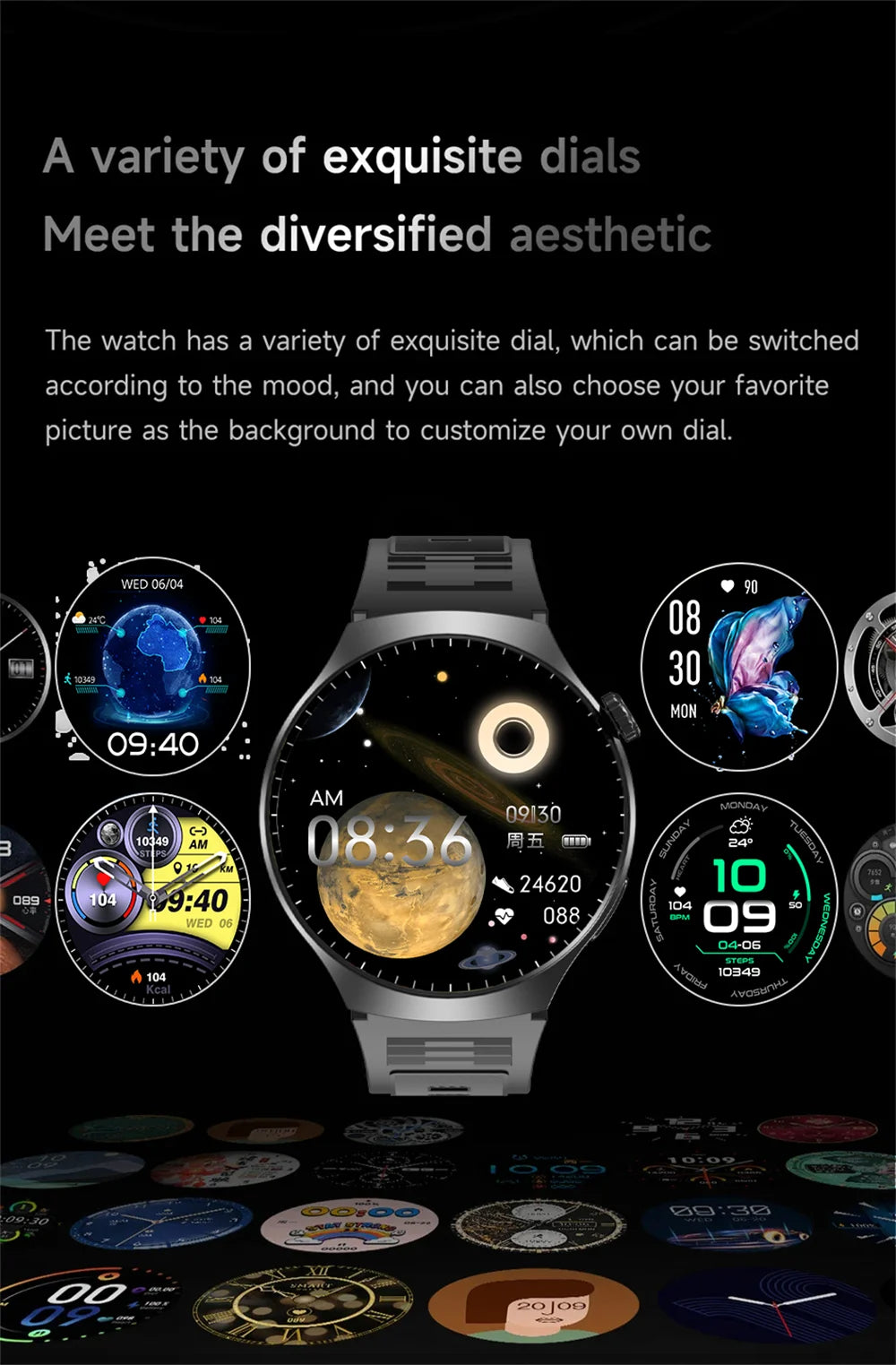 GL Wear 2025 New Men's Smart Watch HD Display Health Tracking Bluetooth Calling Voice Assistant Sports Smartwatch