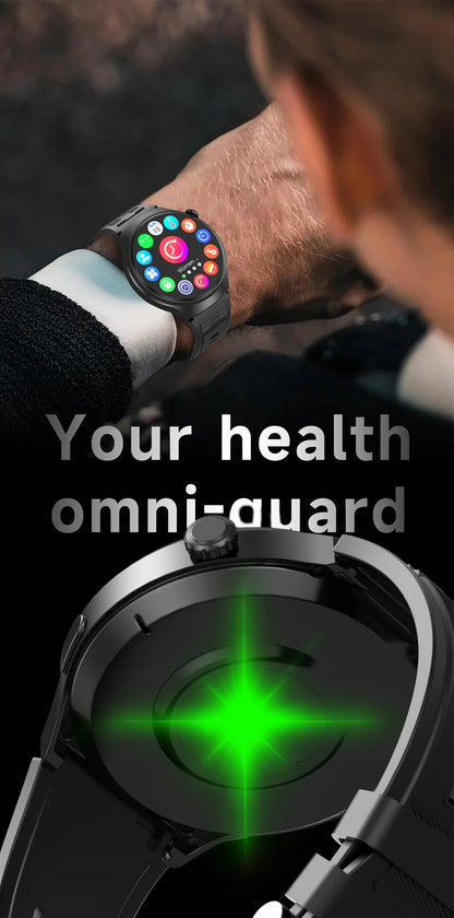 GL Wear 2025 New Men's Smart Watch HD Display Health Tracking Bluetooth Calling Voice Assistant Sports Smartwatch