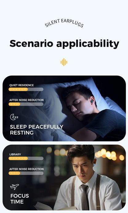 Silicone Ear Plugs for Sleeping 25dB Noise Canceling Hearing Protection Reusable Earplugs for Sleep Focus Concerts Work Study
