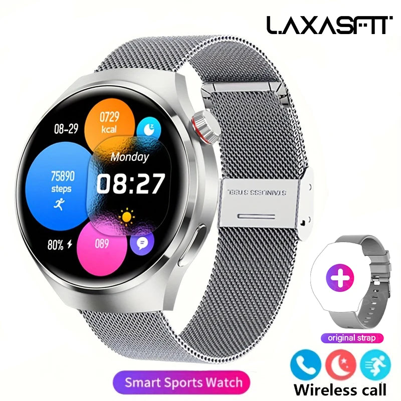 GL Wear 2025 New Men's Smart Watch HD Display Health Tracking Bluetooth Calling Voice Assistant Sports Smartwatch