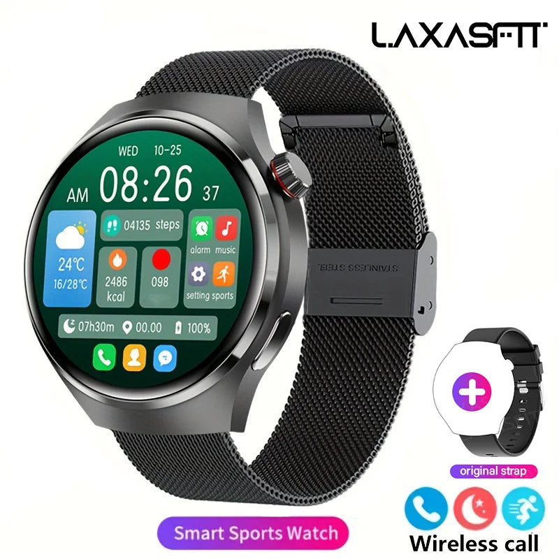 GL Wear 2025 New Men's Smart Watch HD Display Health Tracking Bluetooth Calling Voice Assistant Sports Smartwatch