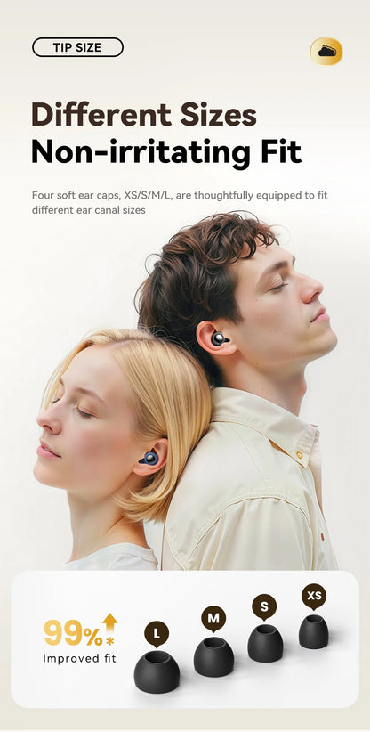 ESSAGER Noise Cancelling Ear Plugs for Sleeping Soft Silicone Sleep Earplugs Noise Reduction Earbuds for Sleep Work Study Travel