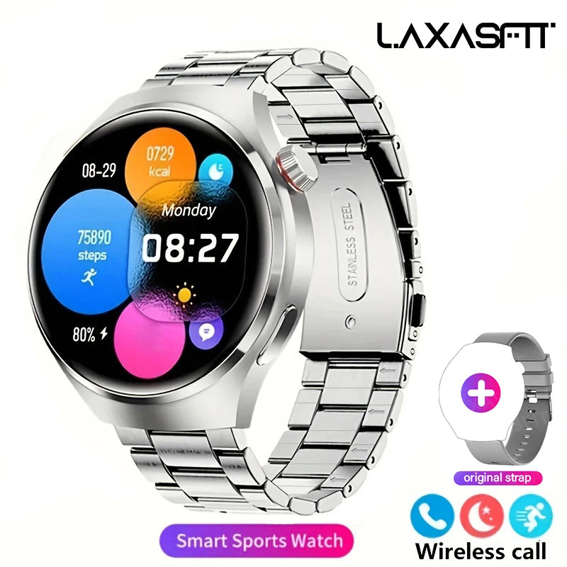 GL Wear 2025 New Men's Smart Watch HD Display Health Tracking Bluetooth Calling Voice Assistant Sports Smartwatch