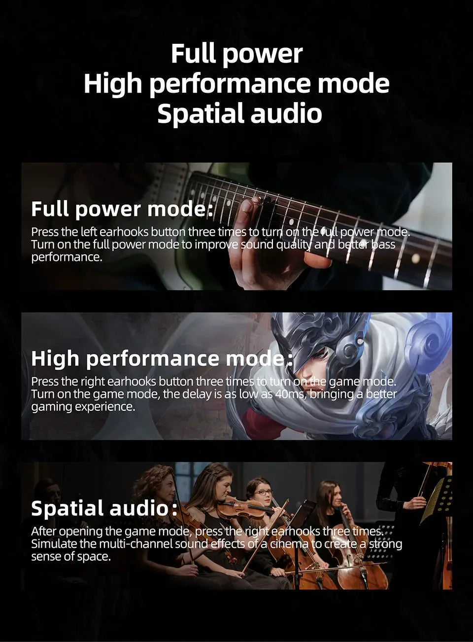 KZ AZ10 Bluetooth 5.2 Wireless Ear Hook Hifi Earphones Upgrade Cable Headset Sport Game Headphone Line For KZ ZS10 PRO ZSX ZAS