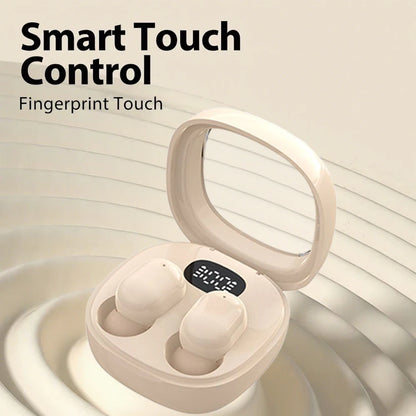 VIKEFON Bluetooth 5.3 Earphones Mini Headphones TWS Wireless Earbuds HIFI Stereo Noise Reduction Heasets with Microphones