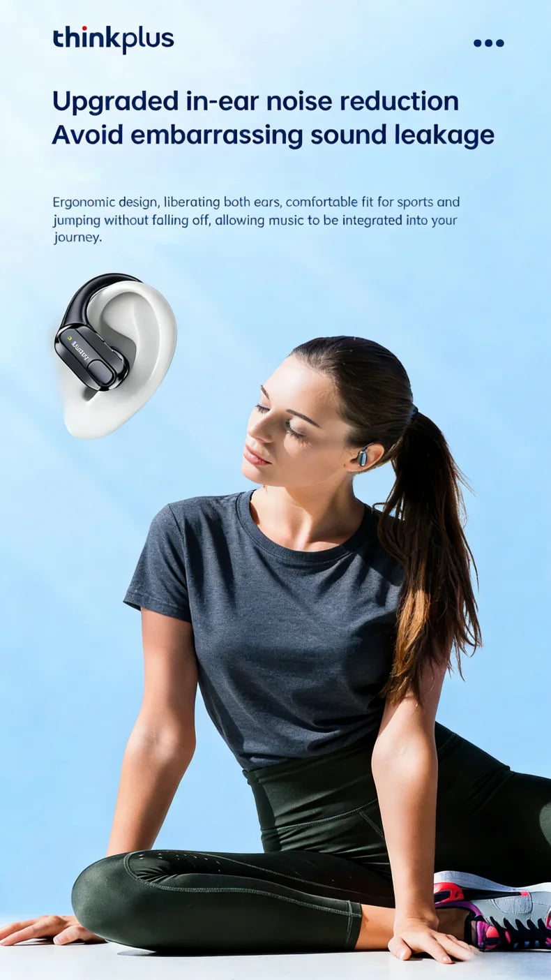 Original Lenovo XT80 Sports Wireless Earphones with Mics, LED Power Display, Hifi Stereo Sound Bluetooth 5.3 TWS HeadphHeadphones