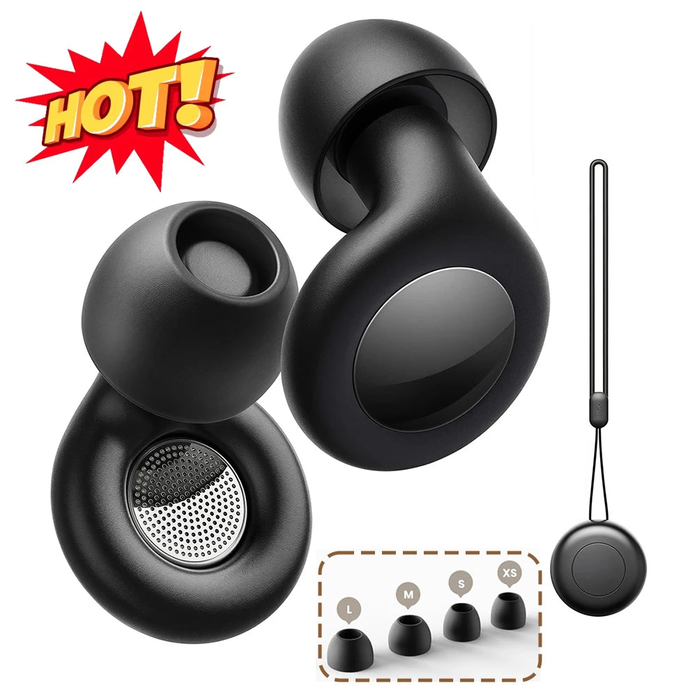 Silicone Ear Plugs for Sleeping 25dB Noise Canceling Hearing Protection Reusable Earplugs for Sleep Focus Concerts Work Study