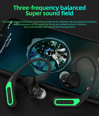KZ AZ10 Bluetooth 5.2 Wireless Ear Hook Hifi Earphones Upgrade Cable Headset Sport Game Headphone Line For KZ ZS10 PRO ZSX ZAS