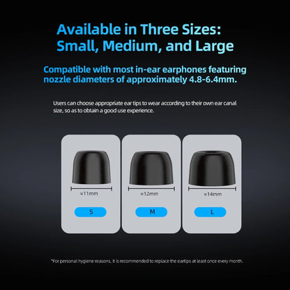 KZ FT01 Foam Earplugs Memory Cotton Ear Tips, Soft, Comfortable Fit-Effectiveness Reduces sibilance For KZ Castor ZSXPRO ZAR