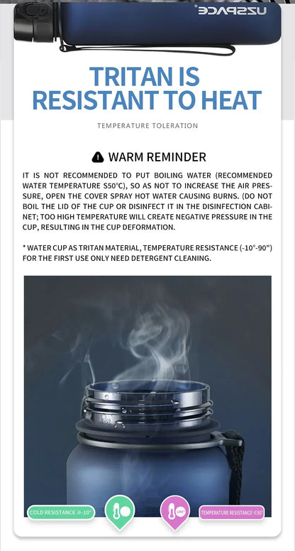 Water Bottle Sport Frosted Tour Outdoor Leak Proof Seal Child School Water Bottles for Children Kids Girl Drinkware BPA Free