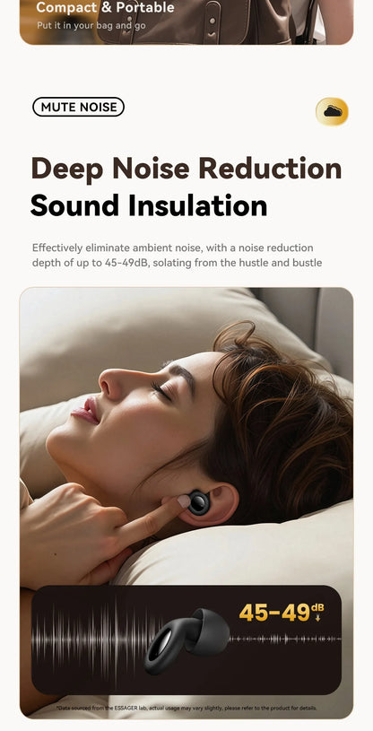 ESSAGER Noise Cancelling Ear Plugs for Sleeping Soft Silicone Sleep Earplugs Noise Reduction Earbuds for Sleep Work Study Travel