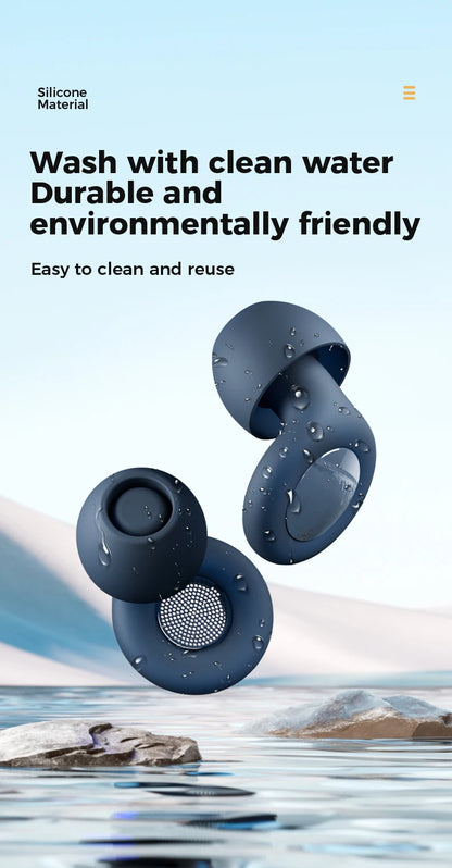 Silicone Ear Plugs for Sleeping 25dB Noise Canceling Hearing Protection Reusable Earplugs for Sleep Focus Concerts Work Study